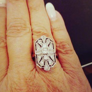 14K Gold Filled Sapphire Ring